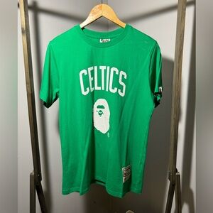 Bape x Mitchell & Ness Celtics Jersey Tee Men’s Large (NWT)